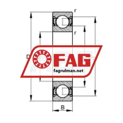 FAG 6008-2RSR-C3 rulman resim 6