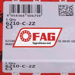 FAG 6210-C-2Z-C3 rulman resim 6