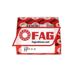 FAG 6207-C-Z-C3 rulman resim 3