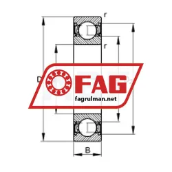 FAG 6003-2RSR-C3 rulman resim 3