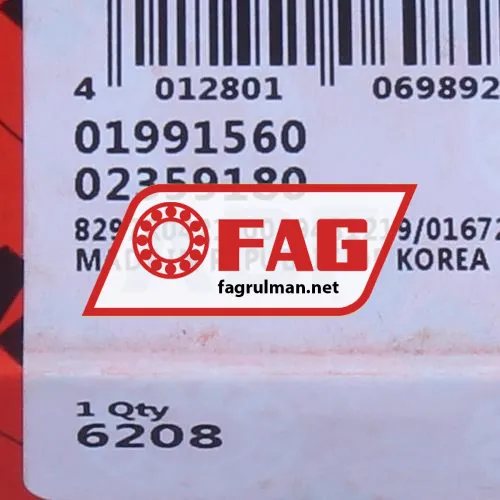 FAG 6208 ürün fotoğrafı 5