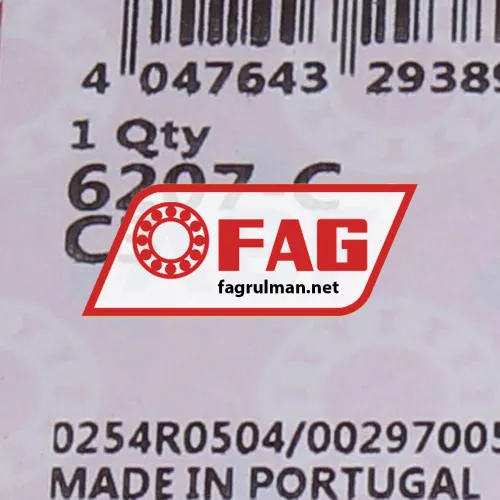 FAG 6207-C-C3 ürün fotoğrafı 5