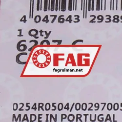 FAG 6207-C-C3 rulman resim 5