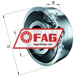 FAG 6006-2RSR-C3 rulman resim 3