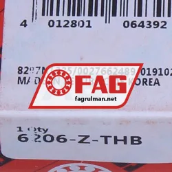 FAG 6206-Z-THB rulman resim 5