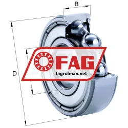 FAG 6001-C-2Z-C2 rulman resim 2