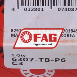 FAG 6307-TB-P6-C3 rulman resim 5