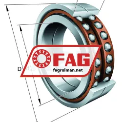 FAG BAX100-F-T-P4S-DBL rulman resim 2